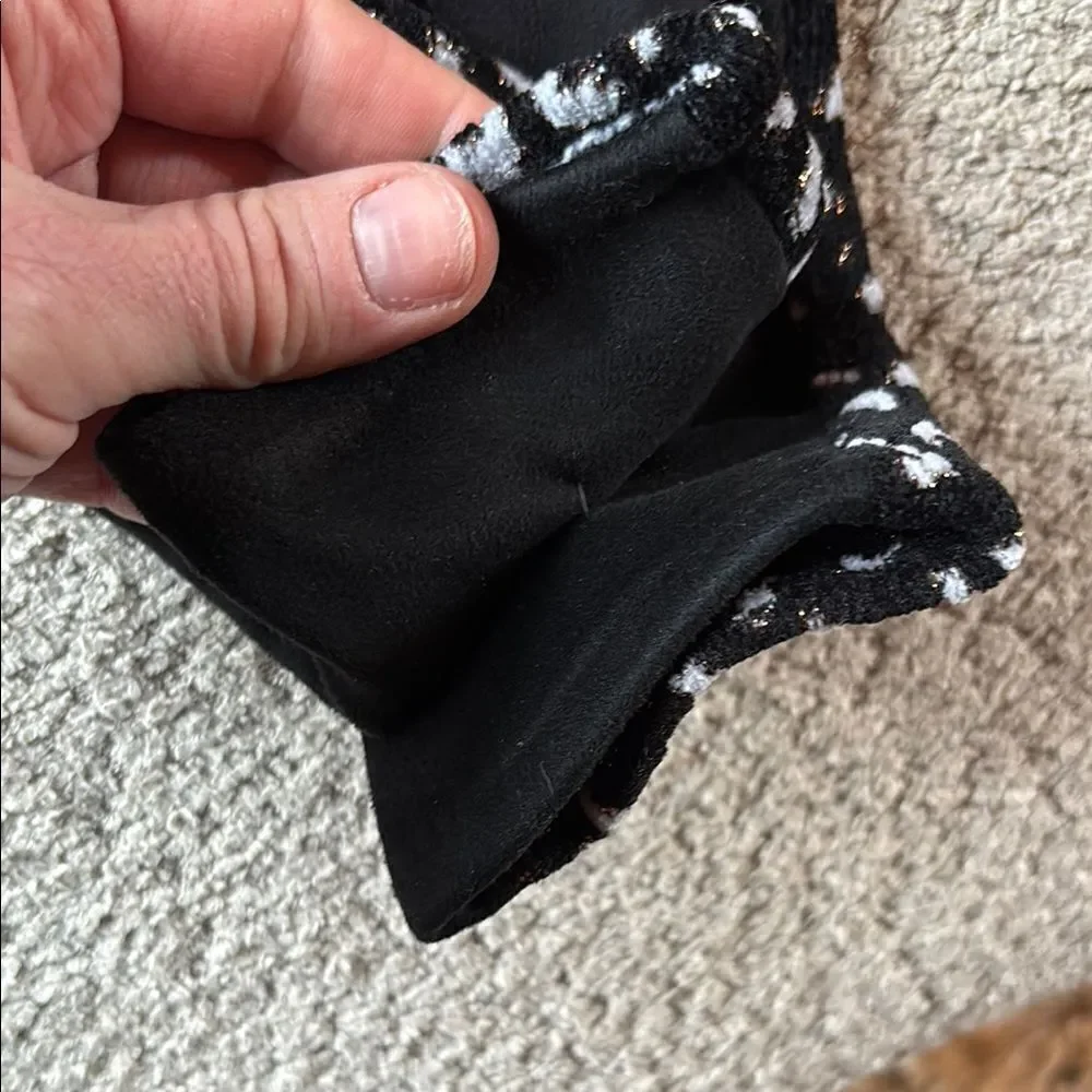 Stylish Black and White Gloves